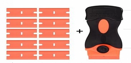 10 Pcs Plastic Razor Blade Scraper | Safe Sticker & Decal Remover | MD Car Care Australia