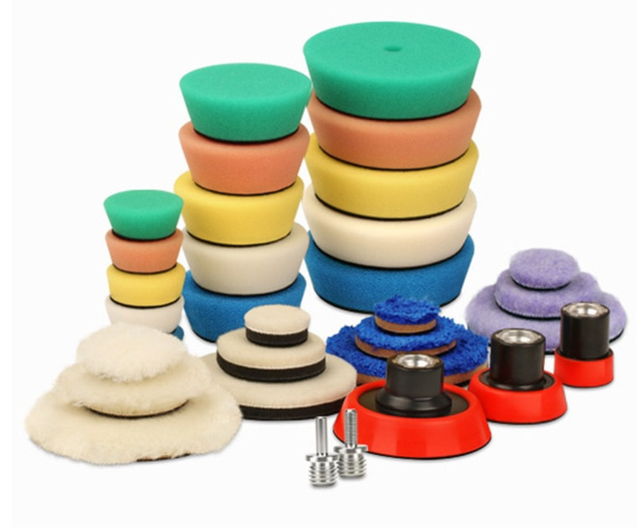 32Pcs Polishing Pad - Foam & Wool Pads for Detailing | MD Car Care