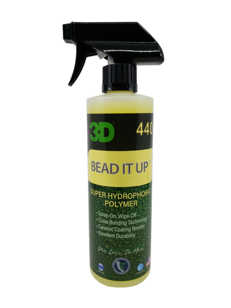 3D Bead It Up | Hydrophobic Spray Sealant & Ceramic Coating Booster. Now available at MD Car Care