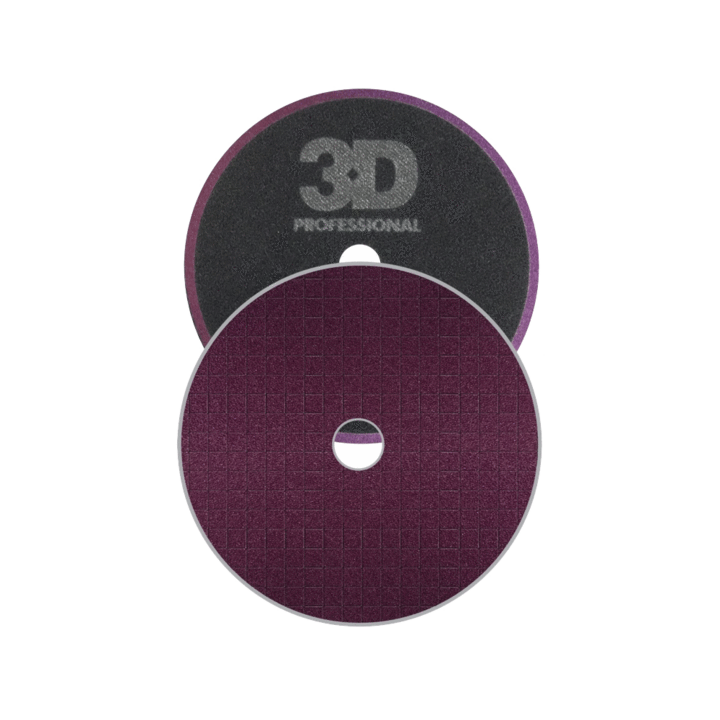 Foam Pads - 3D Dark Purple | Heavy Cut Polishing Pads Australia