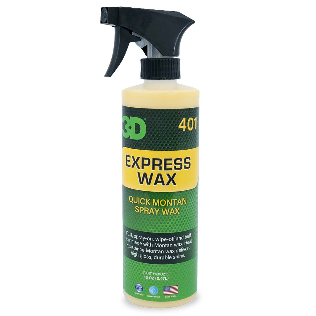 3D Express Wax Australia 474ML | Quick Spray Wax for Shine & Protection