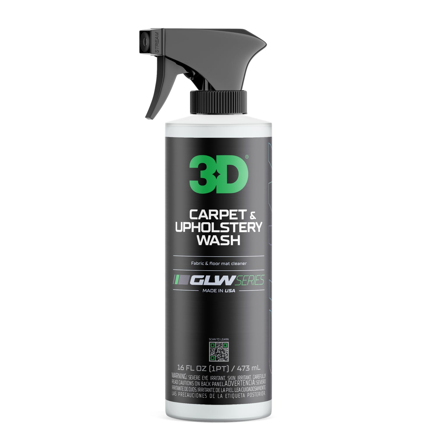 Buy 3D GLW Carpet & Upholstery Cleaner 473ml. Removes tough stains, eliminates odors & revives fabric colour. Now available at MD Car Care. Fast Australia wide shipping.
