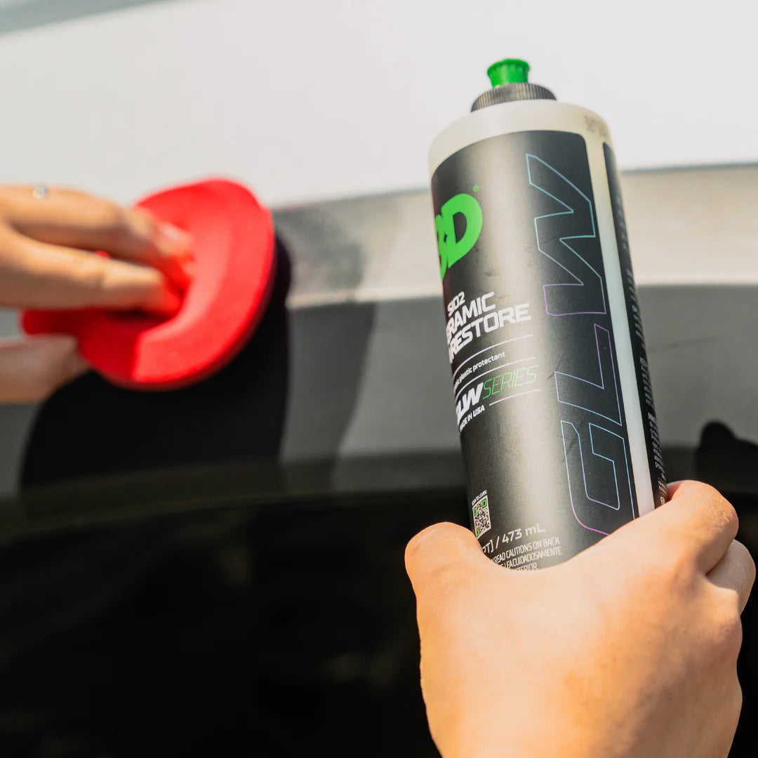 Ceramic Trim Coat - 3D GLW Series SiO2 | Restore & Protect Plastic. Now available at MD Car Care, Australia.