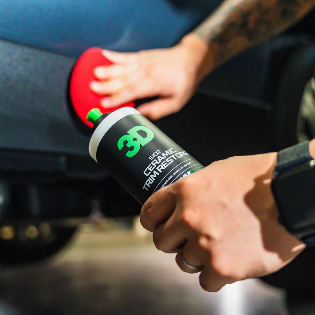 Ceramic Trim Coat - 3D GLW Series SiO2 | Restore & Protect Plastic. Now available at MD Car Care, Australia.