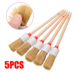 5x Car Detailing Brush Set. Soft Boar Hair & Wooden Handle Brushes. Now available at MD Car Care. Fast Australia wide shipping.