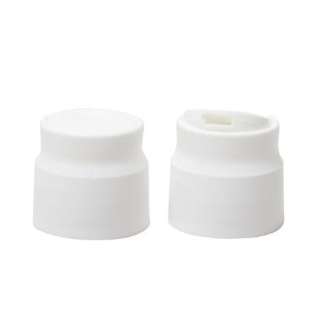 Disktop White Bottle Cap Lid 28mm. Food Grade Flip Top Bottle Closure. Now available at MD Car Care. Fast Australia wide shipping.