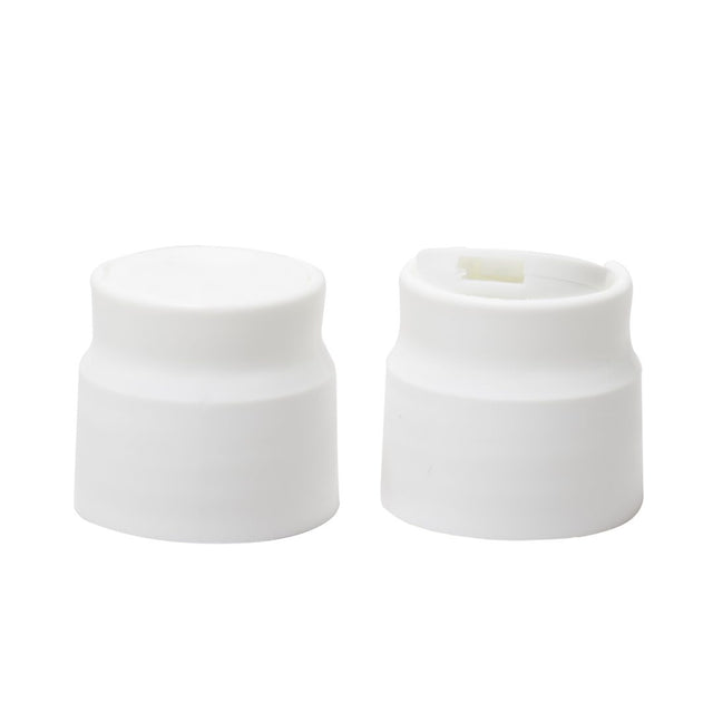 Disktop White Bottle Cap Lid 28mm. Food Grade Flip Top Bottle Closure. Now available at MD Car Care. Fast Australia wide shipping.