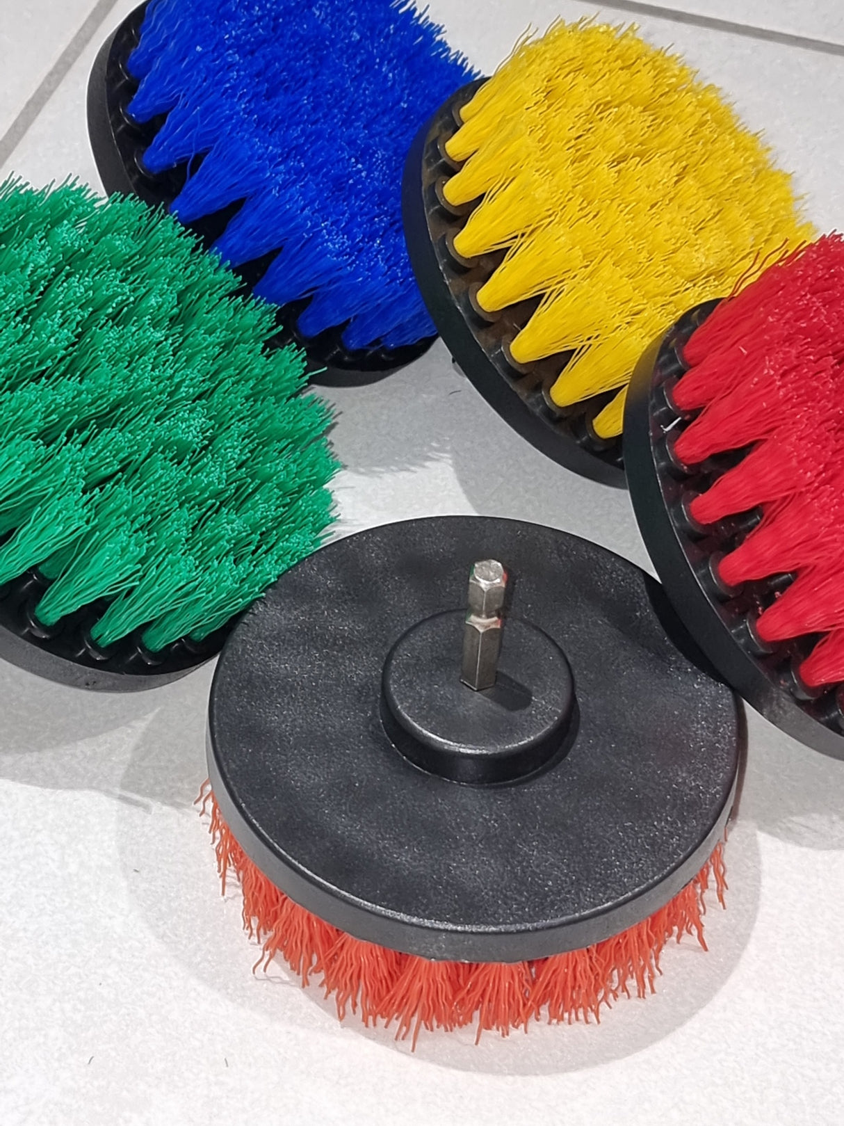 4-Inch Drill Brush Attachment. Medium & Hard Carpet Cleaner Australia. Now available at MD Car Care. Fast Australia wide shipping.