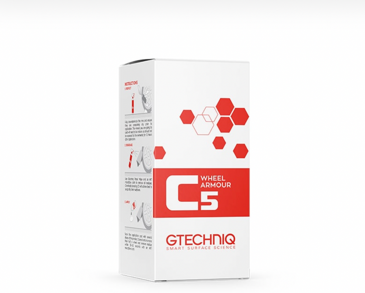 Buy Gtechniq C5 Wheel Armour 30ml. Protects rims & brake calipers with up to 2 years durability. Now available at MD Car Care. Fast Australia wide shipping.