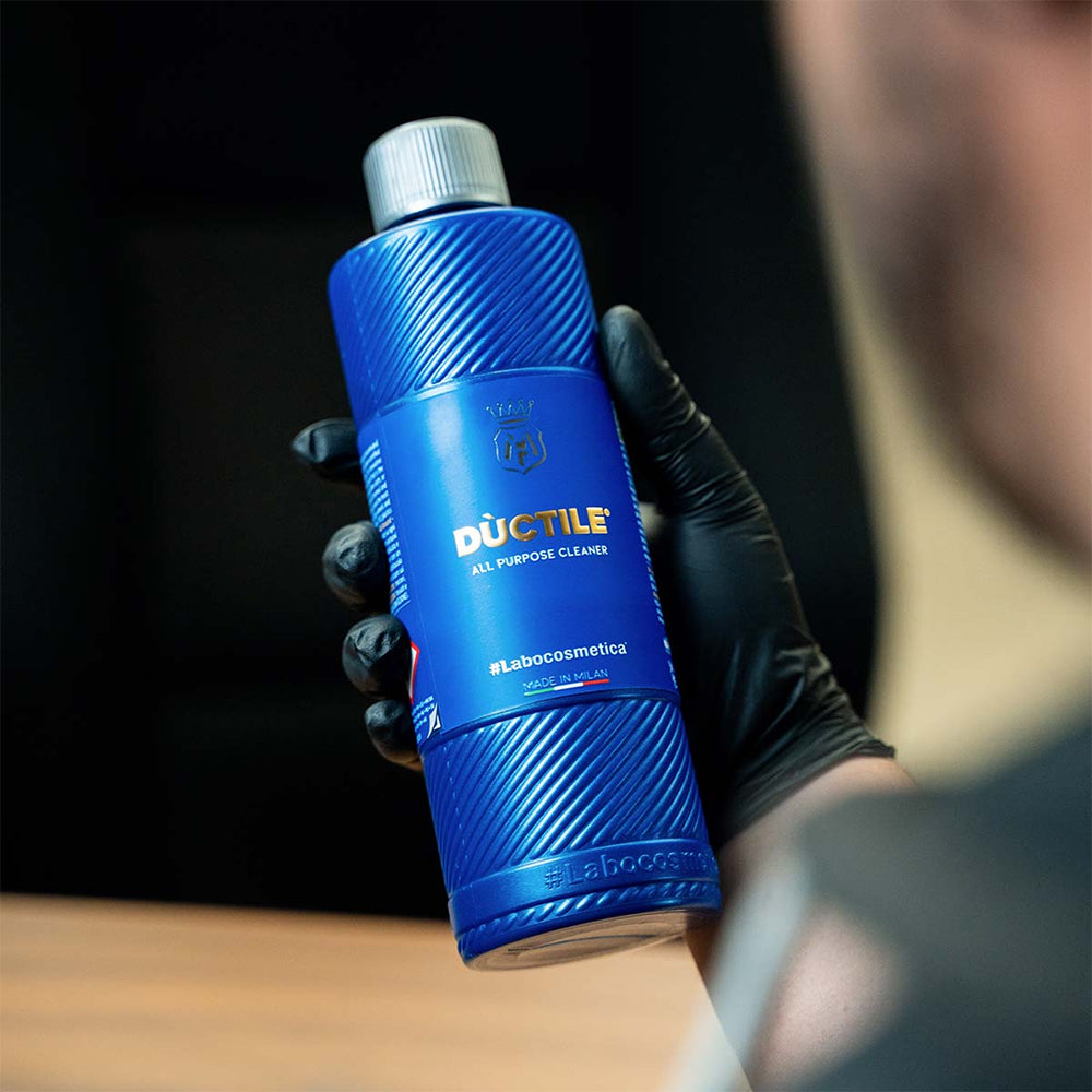 Buy Labocosmetica DUCTILE APC 500ml/4.5L. Strong, versatile cleaner for engines, wheels, plastics & Alcantara. Odour-blocking, safe & effective. Now available at MD Car Care. Fast Australia wide shipping.