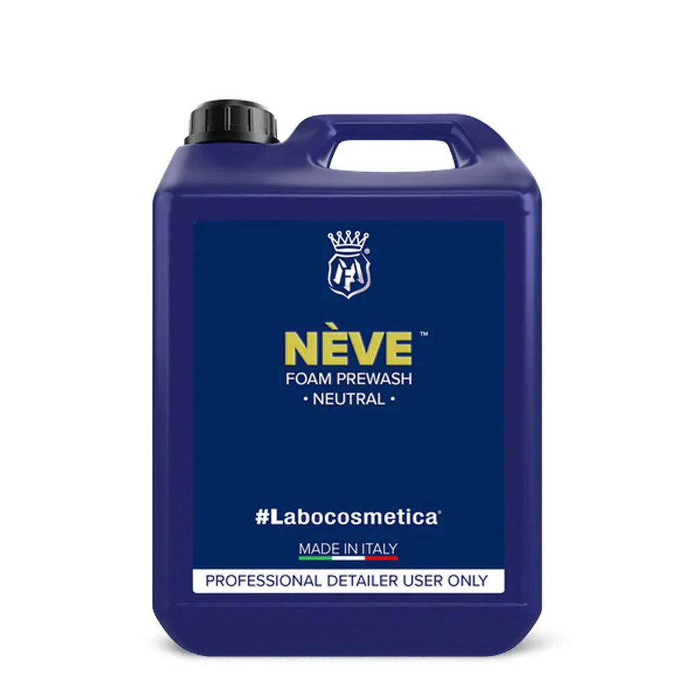 Buy Labocosmetica NEVE Snow Foam 1L/4.5L. pH neutral, safe on PPF, wraps & wax. High foaming, streak-free car wash. Now available at MD Car Care. Fast Australia wide shipping.