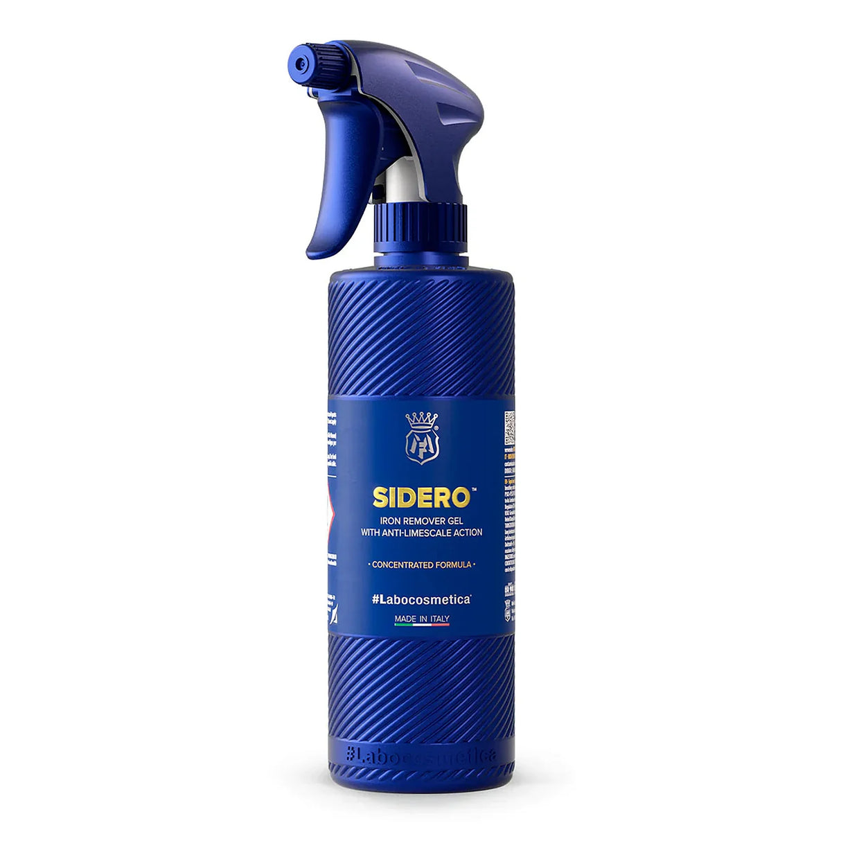 Shop Labocosmetica SIDERO 500ml/4.5L. Perfumed iron remover with anti-limescale action. Safe on paint & wheels, slow drying, Made in Italy. Now available at MD Car Care. Fast Australia wide shipping.