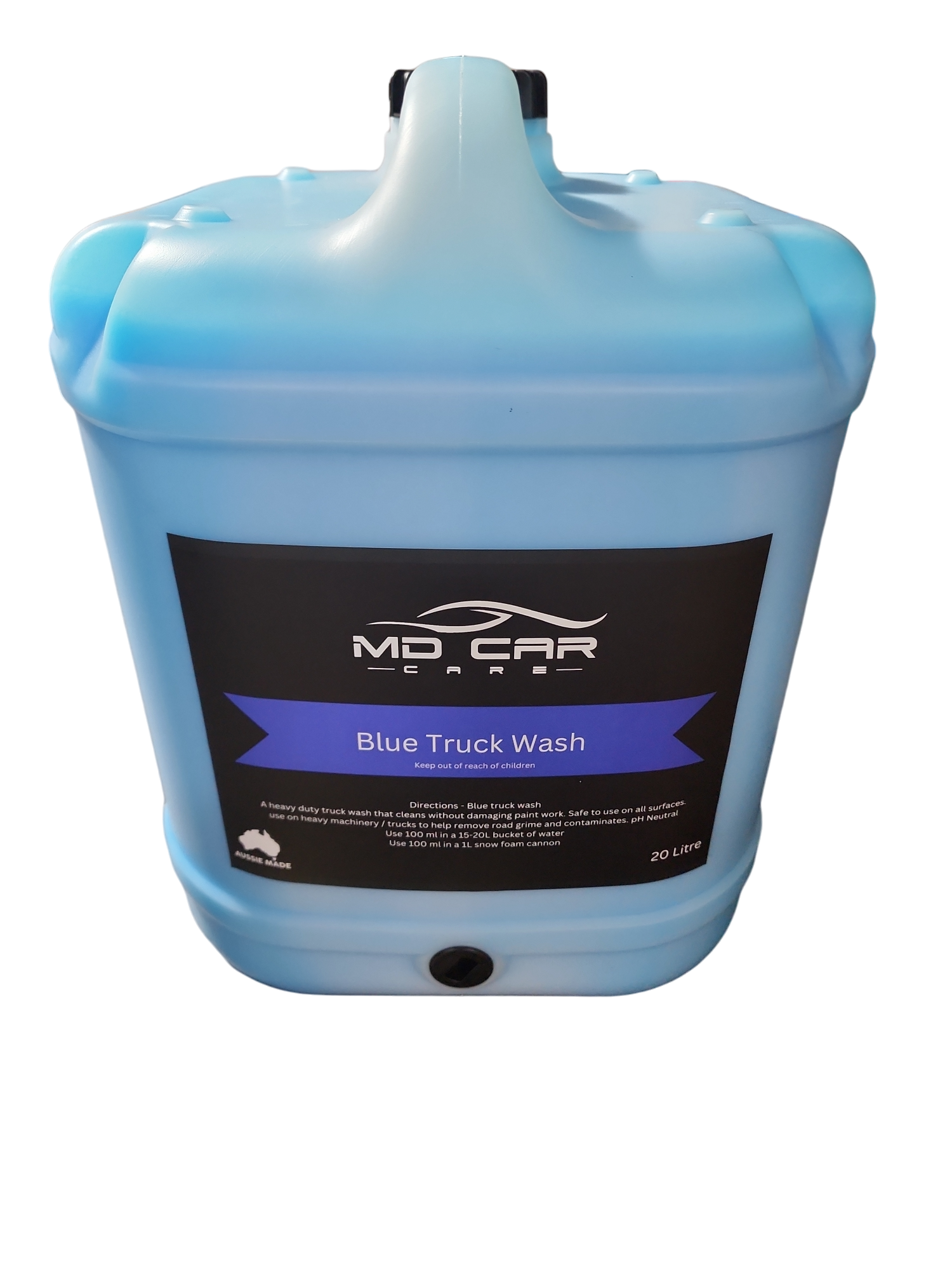 Powerful yet safe truck wash from MD Car Care. pH neutral, biodegradable formula removes grime and grease. Ideal for trucks, 4x4s, utes & trailers. Now available at MD Car Care. Fast Australia wide shipping.