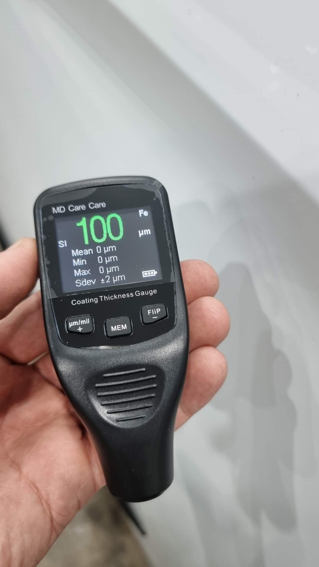 Get accurate coating readings with MD Car Care Thickness Gauge. Fast, digital & precise — ideal for paint, metal, and detailing professionals in Australia. Now available at MD Car Care. Fast Australia wide shipping.