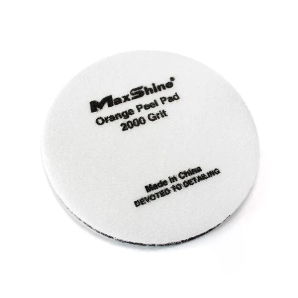 Buy Maxshine 2000 Grit Denim Orange Peel Pads. Aggressive paint leveling pads to remove heavy orange peel & achieve a smooth finish. 2pcs per pack. Now available at MD Car Care. Fast Australia wide shipping.