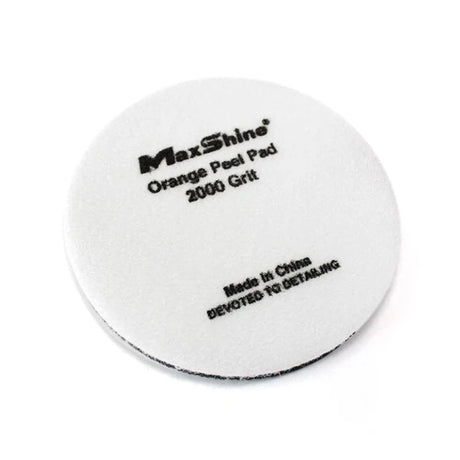 Buy Maxshine 2000 Grit Denim Orange Peel Pads. Aggressive paint leveling pads to remove heavy orange peel & achieve a smooth finish. 2pcs per pack. Now available at MD Car Care. Fast Australia wide shipping.