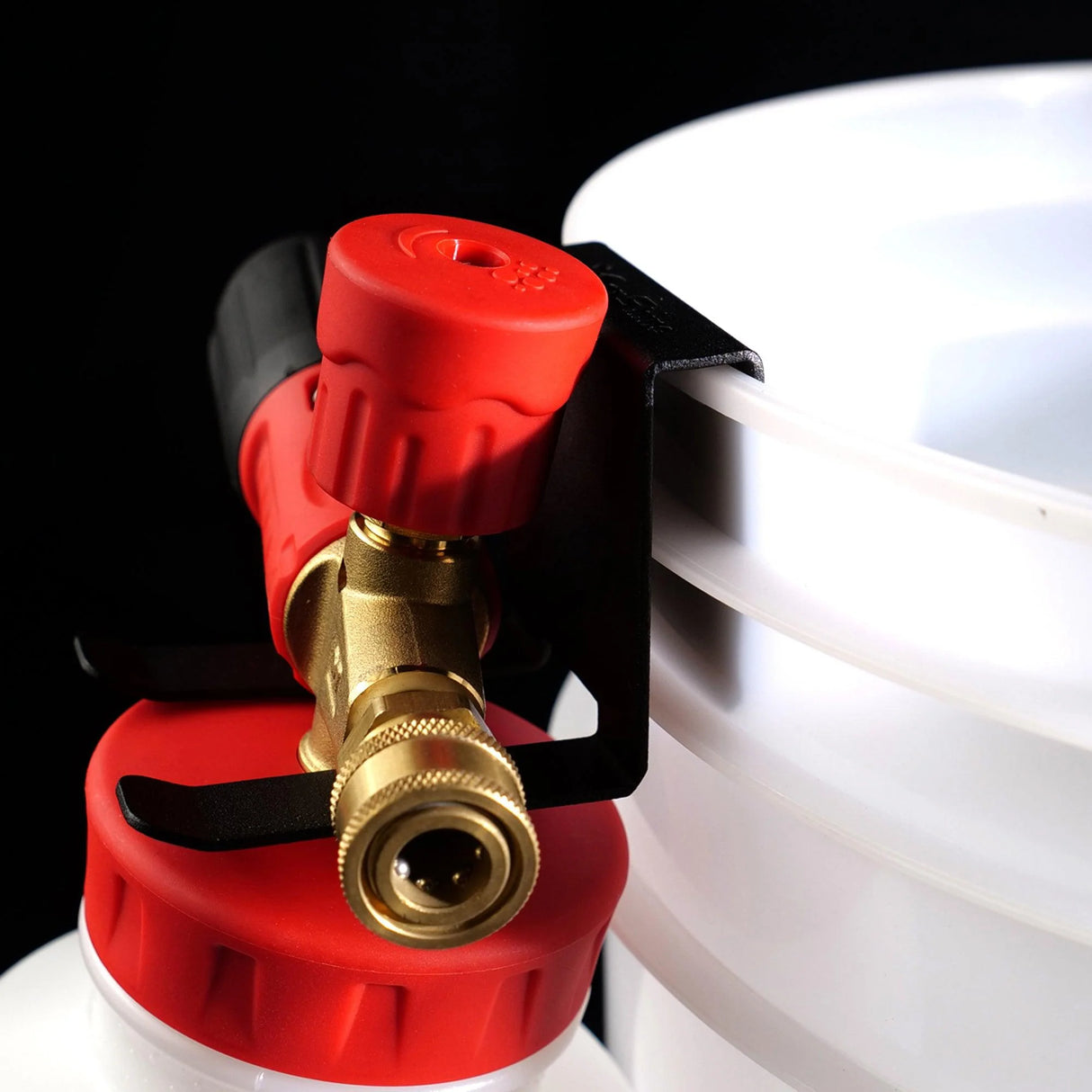 Buy Maxshine Foam Cannon Bucket Mount. Durable iron, corrosion-resistant holder for Snow Master or Lance foam cannons. Keeps detailing gear organized. Now available at MD Car Care. Fast Australia wide shipping.