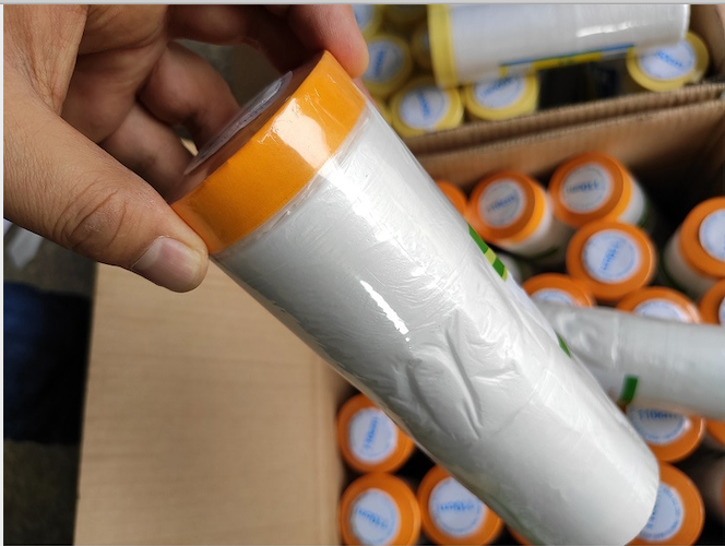 Buy Paint Masking Film with Taped Edge – 20m x 4m. Easy coverage for cars, walls & trims. Prevents paint bleed. Fast delivery Australia-wide.