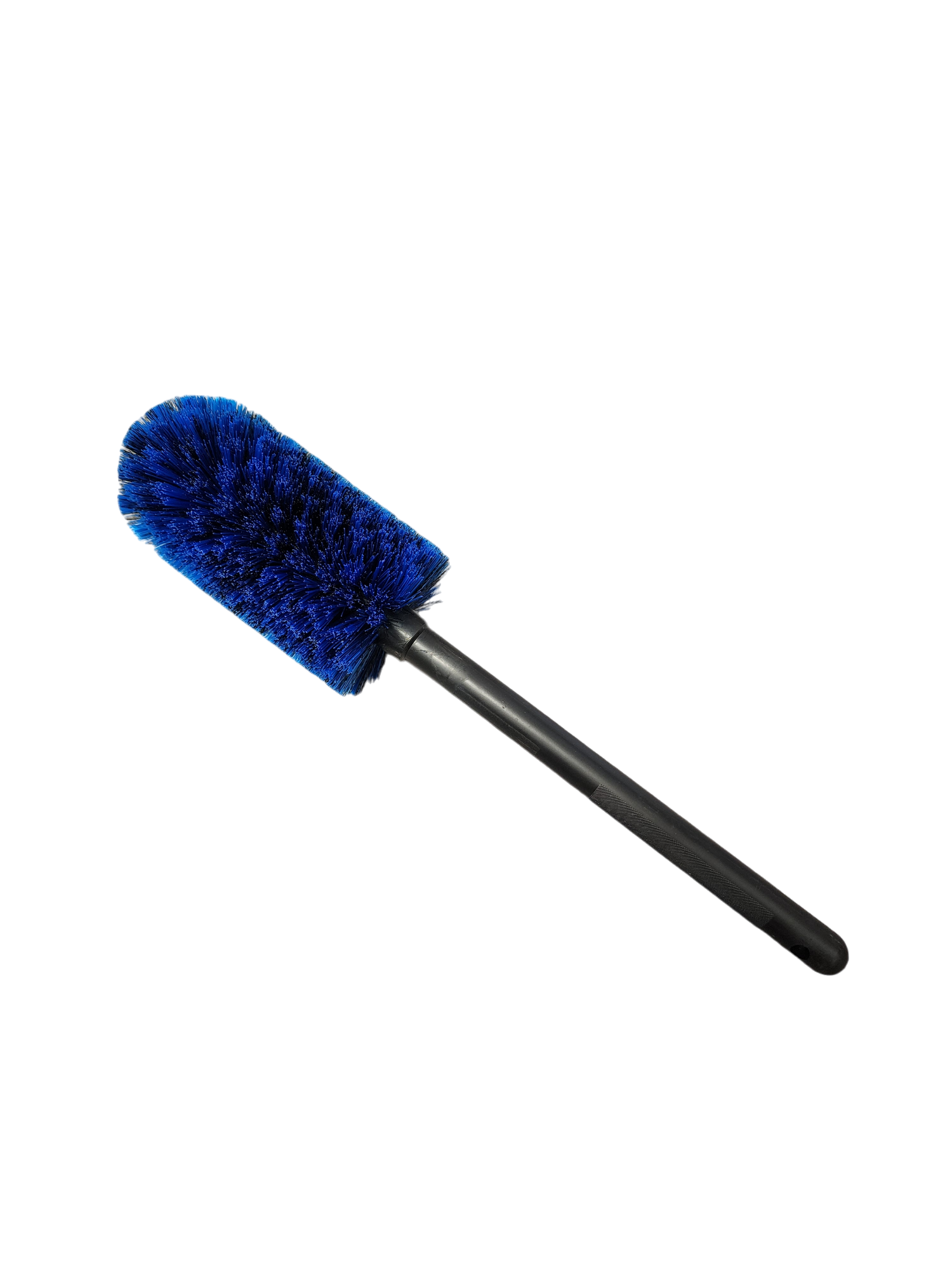 Soft bristle car rim cleaning brush with bendable handle for deep wheel cleaning, available in small, medium & large sizes.