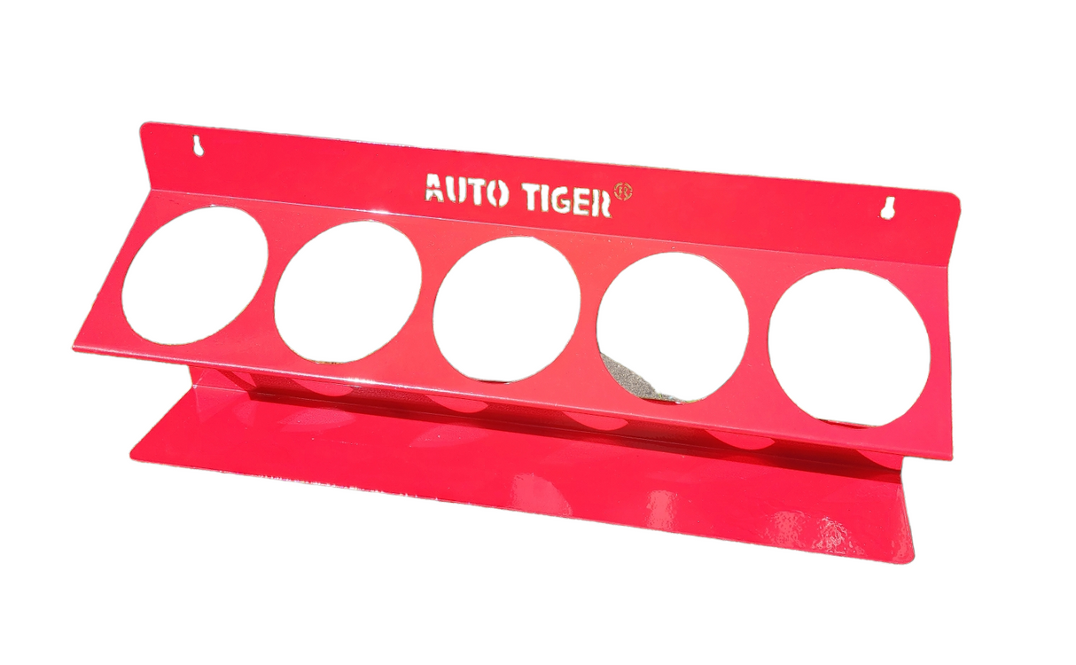 Spray & Compound Bottle Rack | Red Metal Wall Mount Holder | Australia