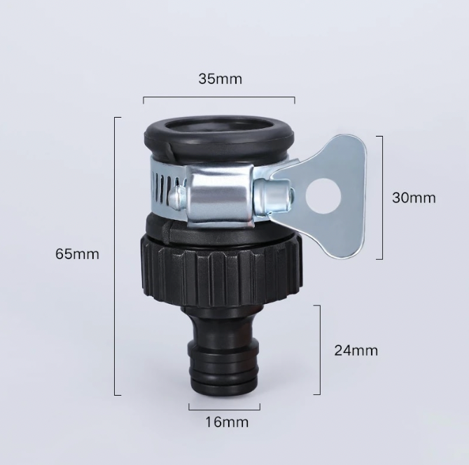 Tap to Garden Hose Connector | Universal 13–24mm Leak-Free Adapter