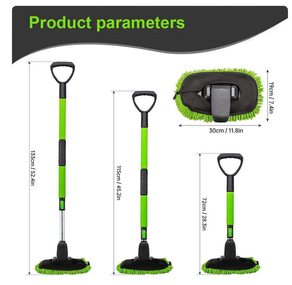 Telescopic Car Wash Mitt Tool | Extendable Mop for Large Vehicles
