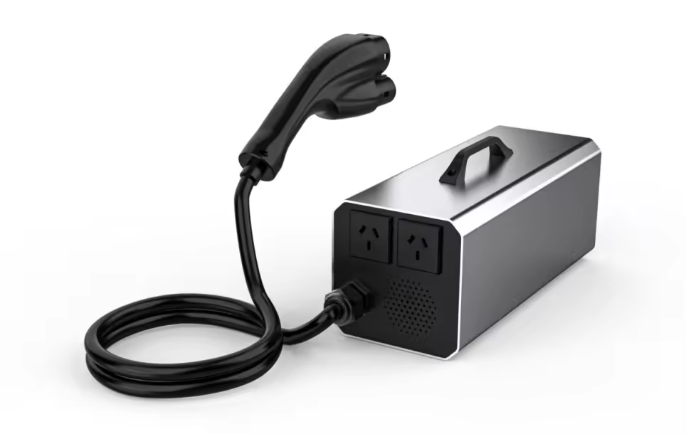 InstaVolt Tesla EV V2L Discharger 5kW. Now available at MD Car Care. Fast Australia wide shipping.