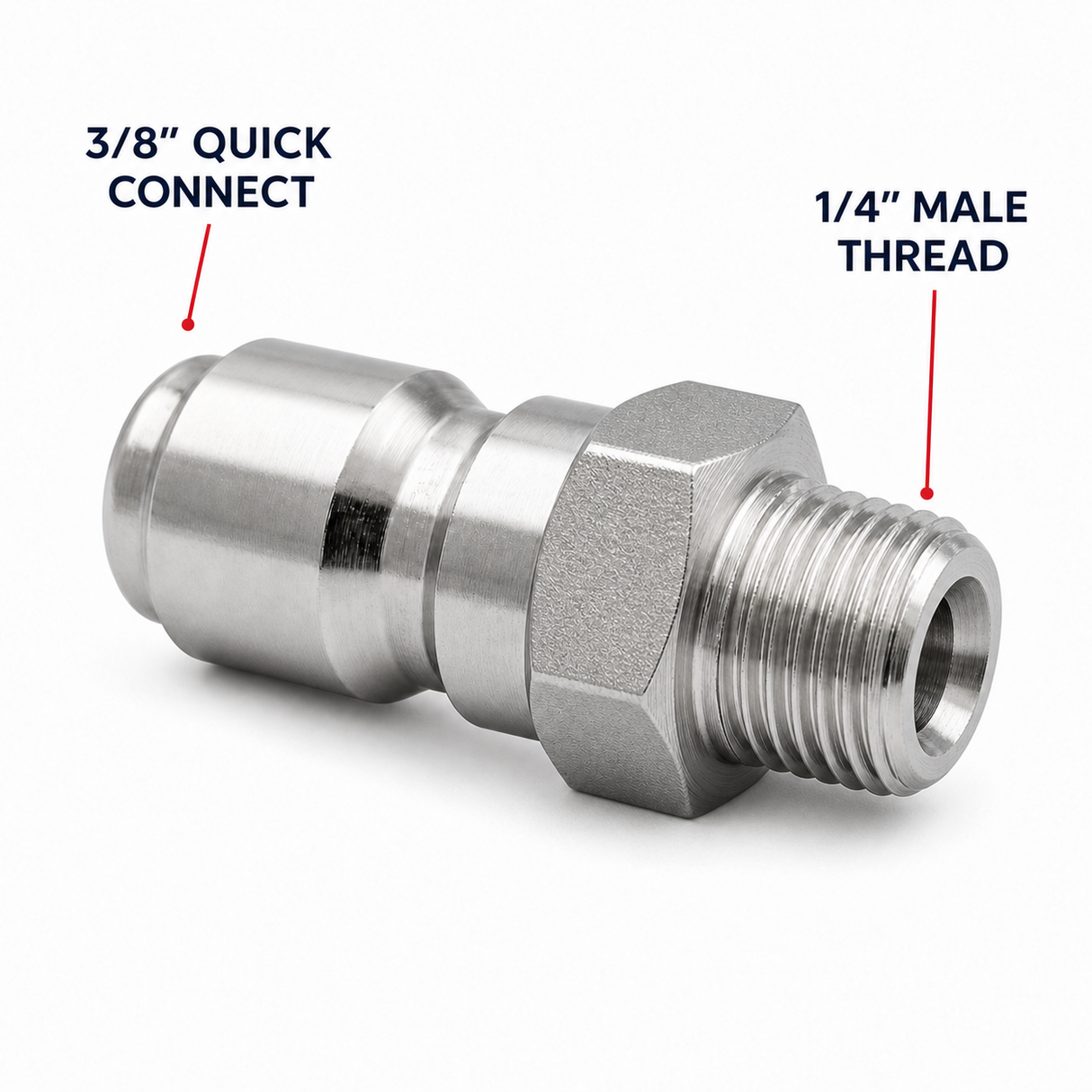 3/8″ Quick Connect to 1/4″ Male Thread Pressure Washer Adaptor