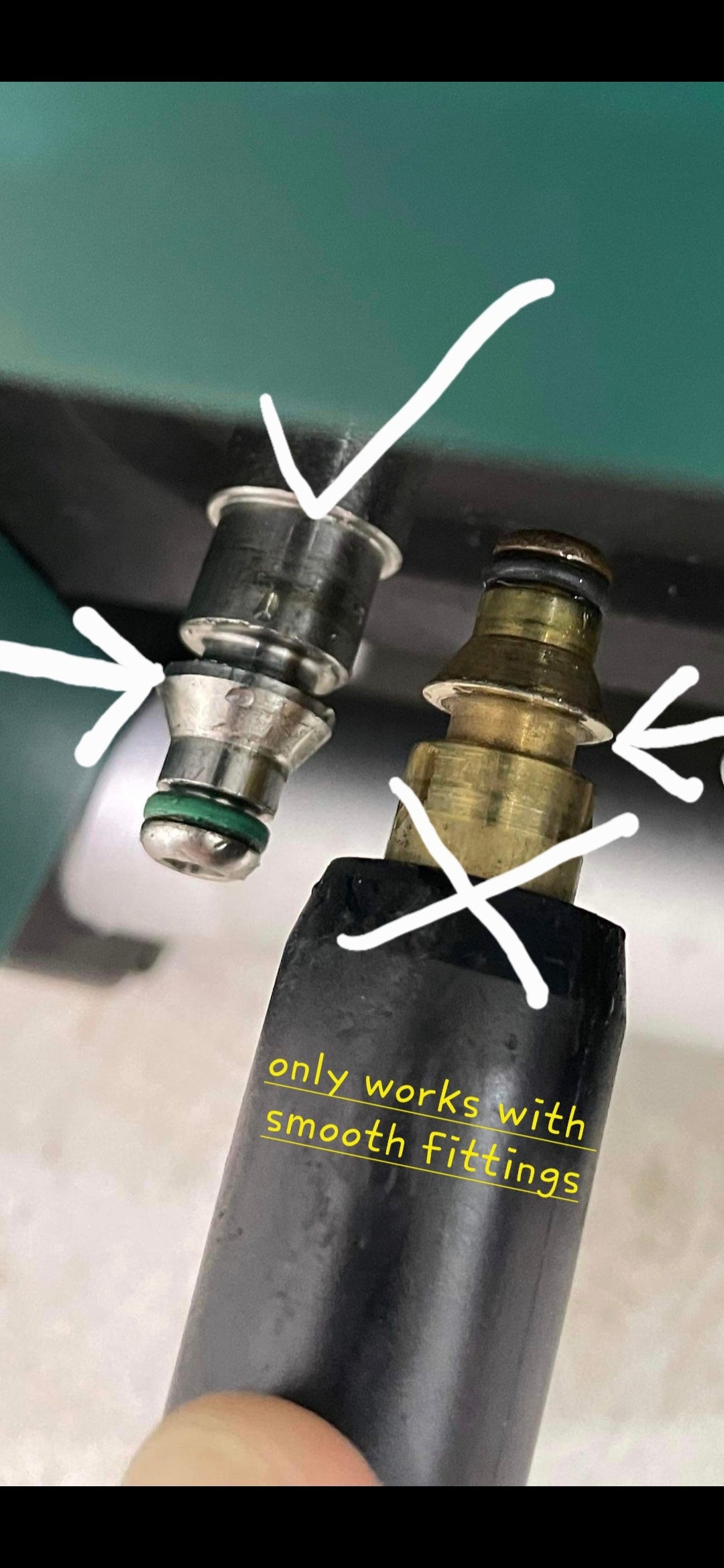 Gerni / Stihl to 3/8" Female QC Adapter for short gun conversion