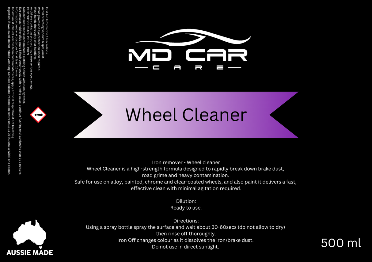MD Car Care Wheel Cleaner – High Strength Brake Dust & Grime Remover