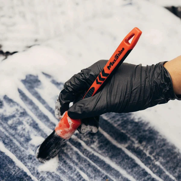 MAXSHINE DETAILING BRUSH – BLACK RED CLASSIC