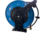 Durable 15m retractable metal braided hydraulic hose reel. High-pressure, safe, flexible – ideal for workshops, industrial & commercial use in Australia. Now available at MD Car Care. Fast Australia wide shipping.