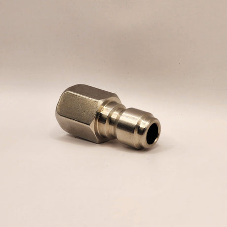 3/8" thread to 3/8" male quick connect brass
