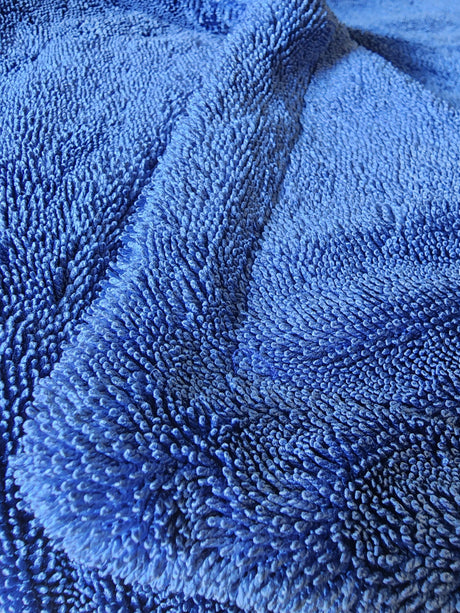 Twisted Loop Drying Towel Blue Bath Towel Sized 70cmx120cm