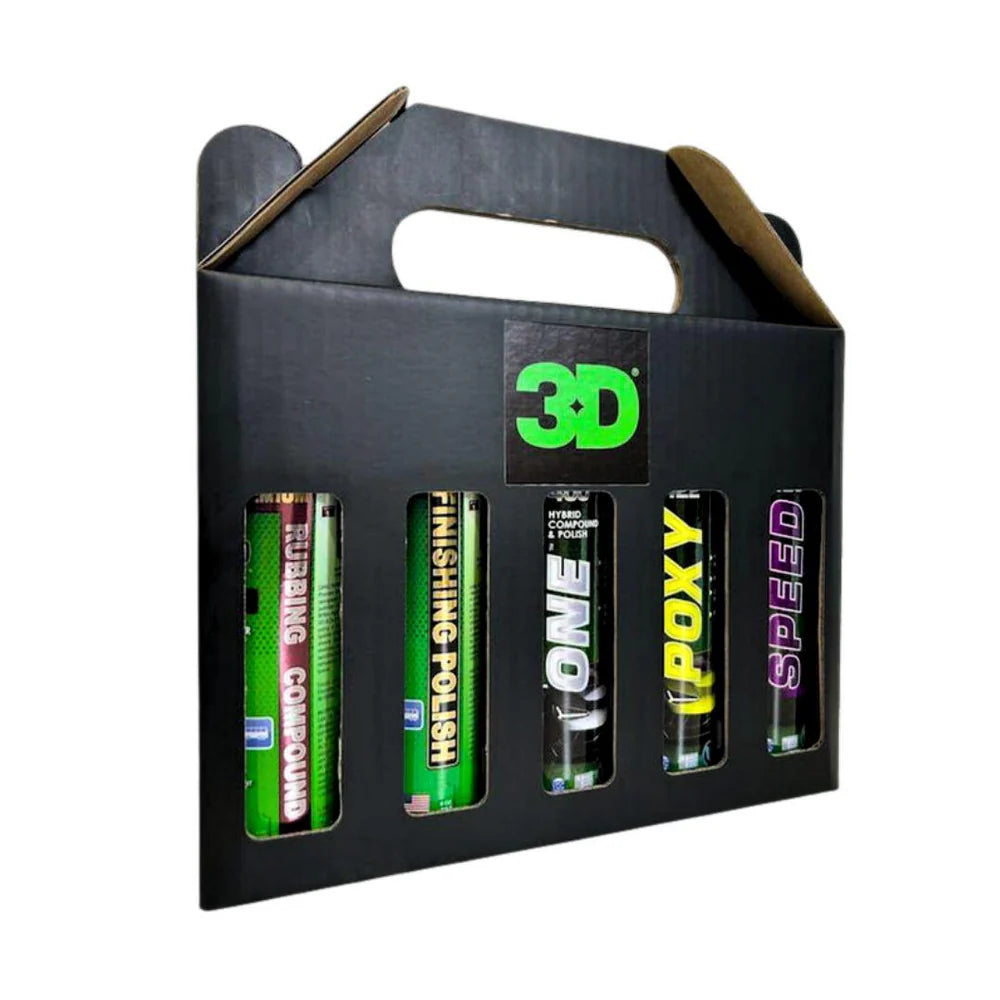3D Compound, Polish & Wax Sample Pack | Car Detailing Kit Australia