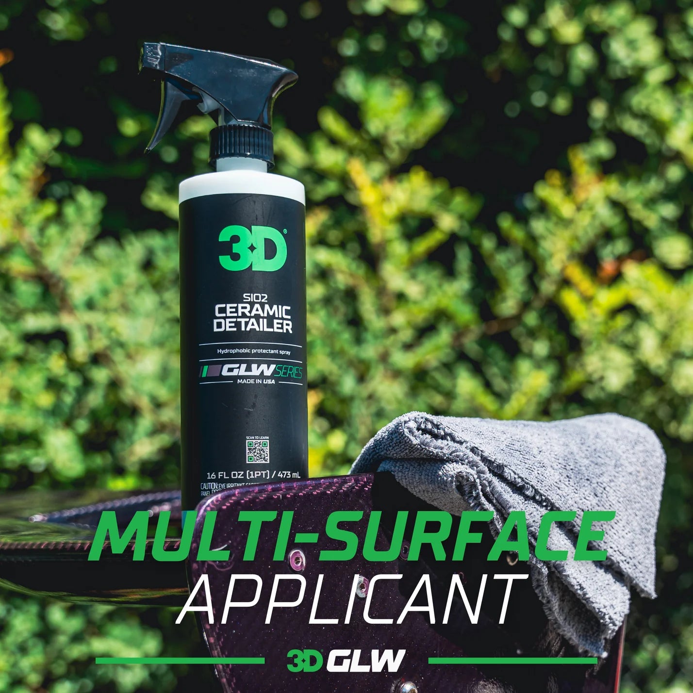 Ceramic Detailer -  3D GLW SiO2 | Hydrophobic Shine Australia | MD Car Care