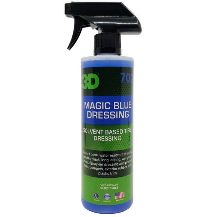 Tyre Shine - 3D Magic Blue | All-in-One Trim, Tire & Vinyl Protectant. Now available at MD Car Care with Fast shipping.