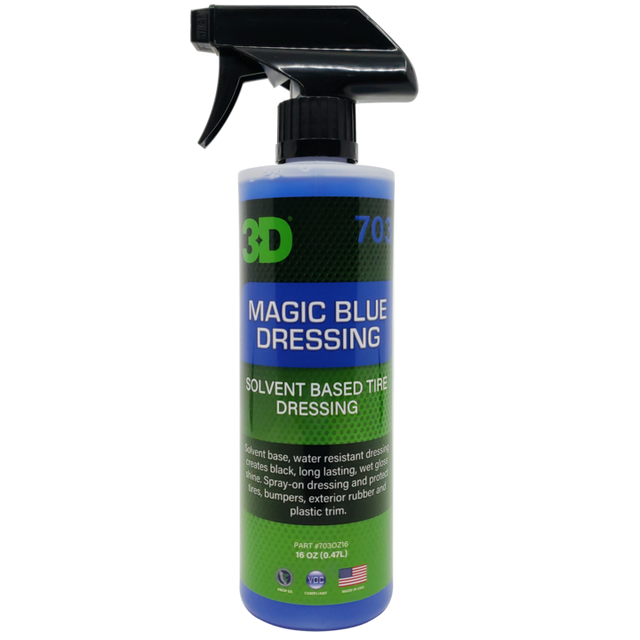 Tyre Shine - 3D Magic Blue | All-in-One Trim, Tire & Vinyl Protectant. Now available at MD Car Care with Fast shipping.