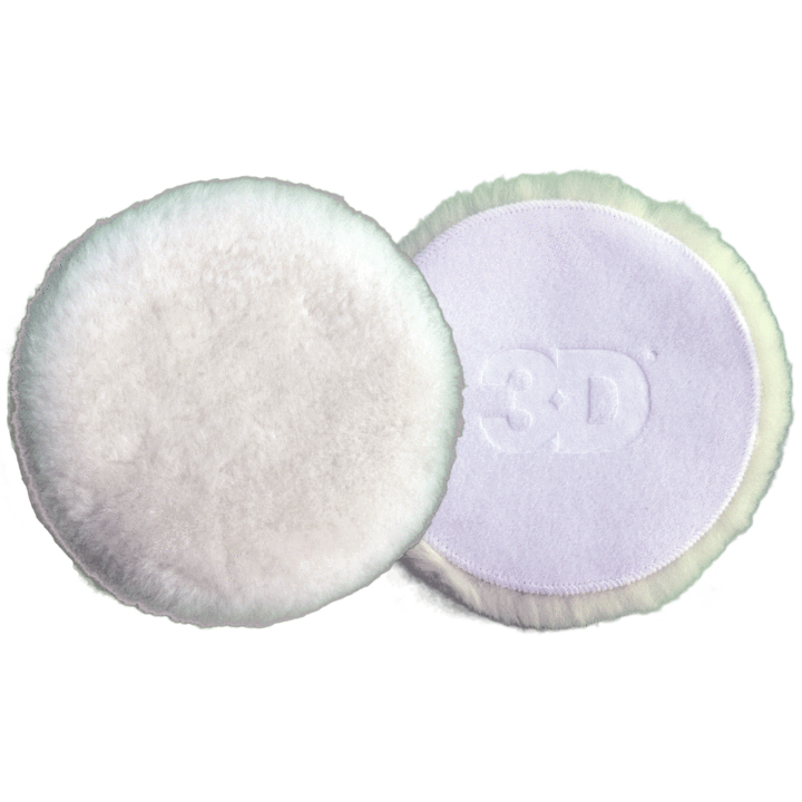 Lambswool Polishing Pads | 3D White Wool Pads.  Now available at MD Car Care. Fast Australia wide shipping.