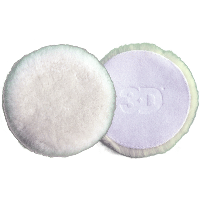 Lambswool Polishing Pads | 3D White Wool Pads.  Now available at MD Car Care. Fast Australia wide shipping.