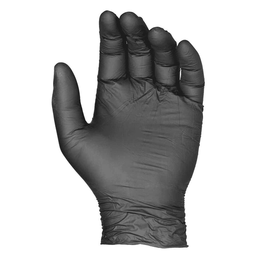 Black Duo PF Gloves. Vinyl/Nitrile Blend 100pk. Now available at MD Car Care. Fast Australia wide shipping.