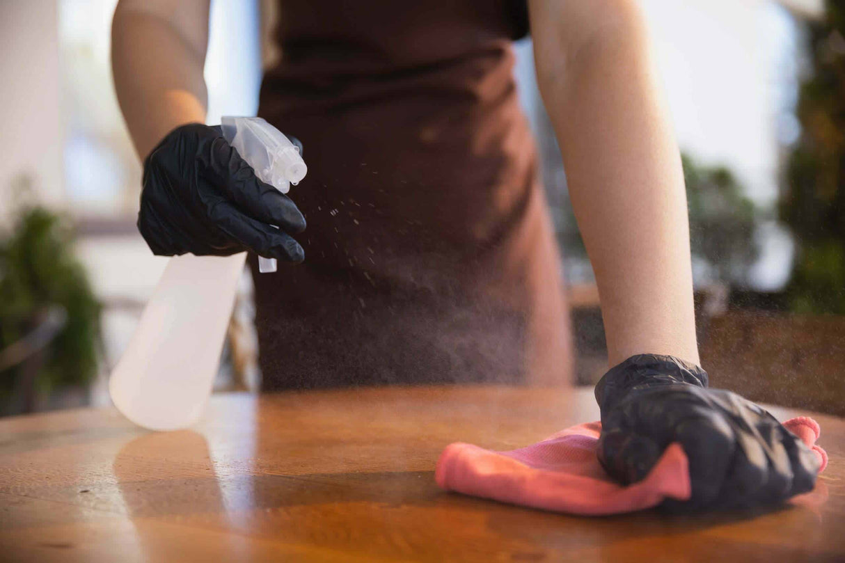 Black Duo PF Gloves. Vinyl/Nitrile Blend 100pk. Now available at MD Car Care. Fast Australia wide shipping.