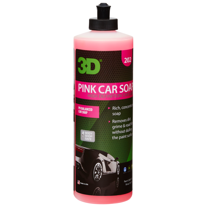 Car Shampoo - 3D Pink Car Soap 474ml | pH Balanced Biodegradable. Now available at MD Car Care. Fast Australia wide delivery.