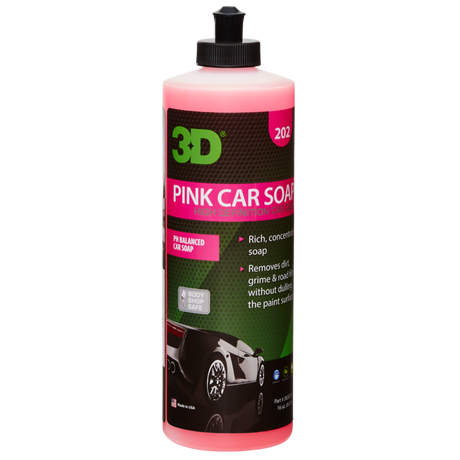 Car Shampoo - 3D Pink Car Soap 474ml | pH Balanced Biodegradable. Now available at MD Car Care. Fast Australia wide delivery.