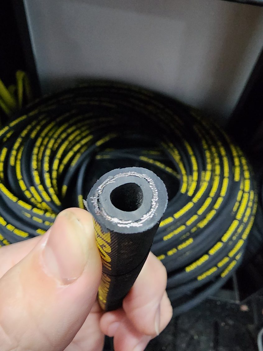 Pressure washer hose single braided per metre. Now available at MD Car Care. Fast Australia wide shipping.
