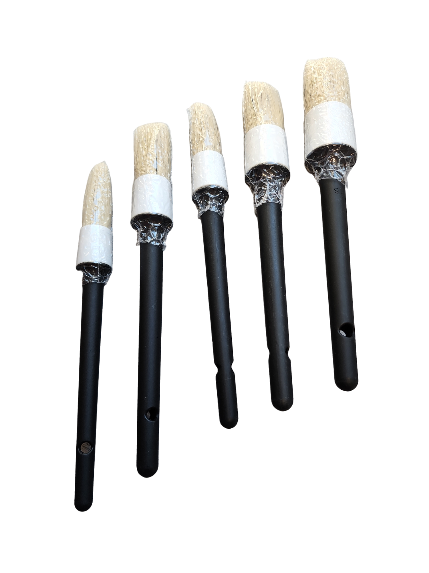 Boar Hair Detailing Brush Set 5pcs. Now available at MD Car Care. Fast Australia wide shipping.