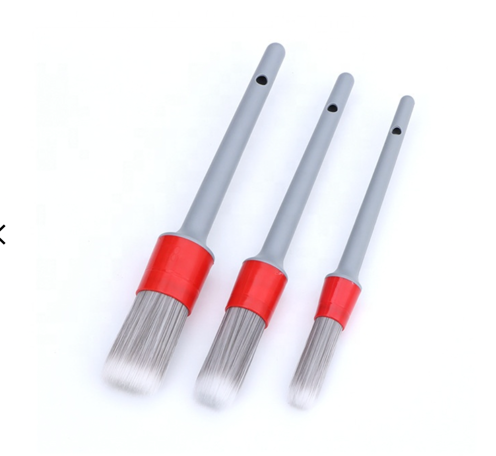 Detailing Brush Set. Plastic Handle & Soft Bristle Cleaning Brushes. Now available at MD Car Care. Fast Australia wide shipping.