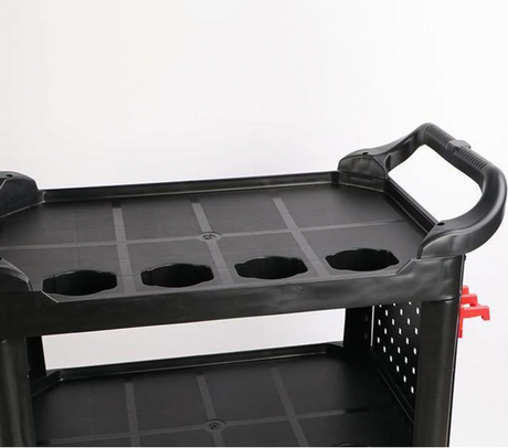 Detailing Trolley-Mobile Storage Rack with Hooks. Now available at MD Car Care. Fast Australia wide shipping.