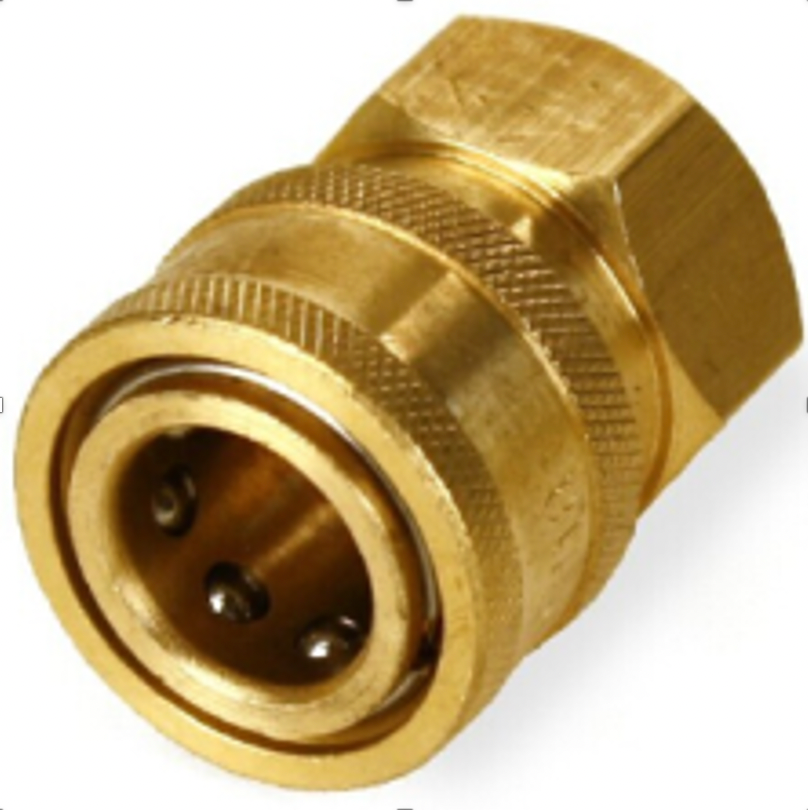 Shop 3/8" Female to 3/8" Quick Connect Brass Adapter. Durable, leak-free connector for pressure washers, hoses & car detailing accessories. Now available at MD Car Care. Fast Australia wide shipping.