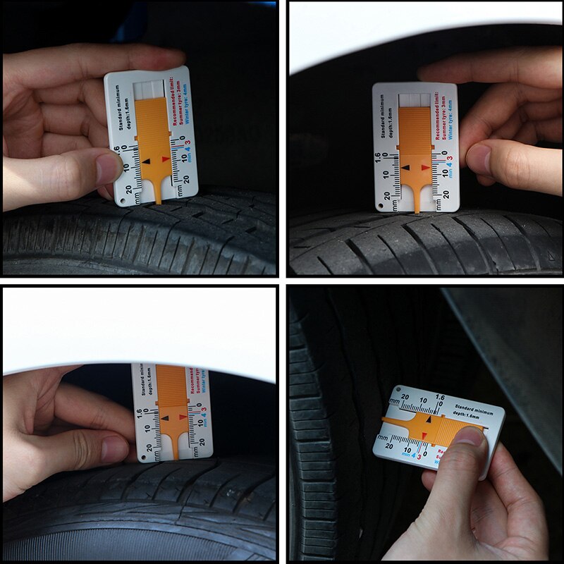 Tyre depth measuring gauge